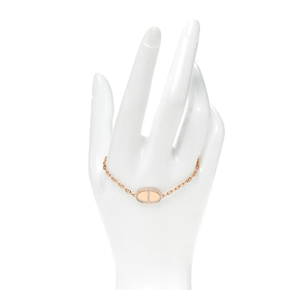 Hermes 18K Rose Gold Diamond Chaine d'Ancre Verso Bracelet SH 2 of 6