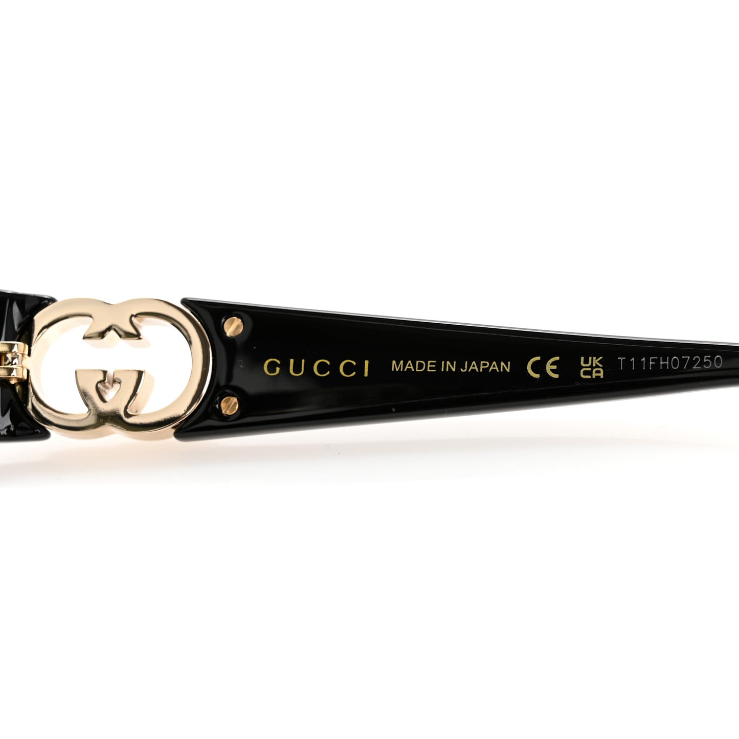 Acetate Oval Sunglasses GG1660S Black