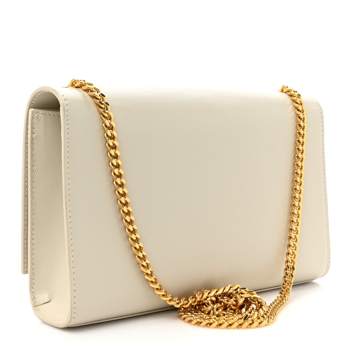 Grain De Poudre Medium Monogram Kate Satchel Crema Soft