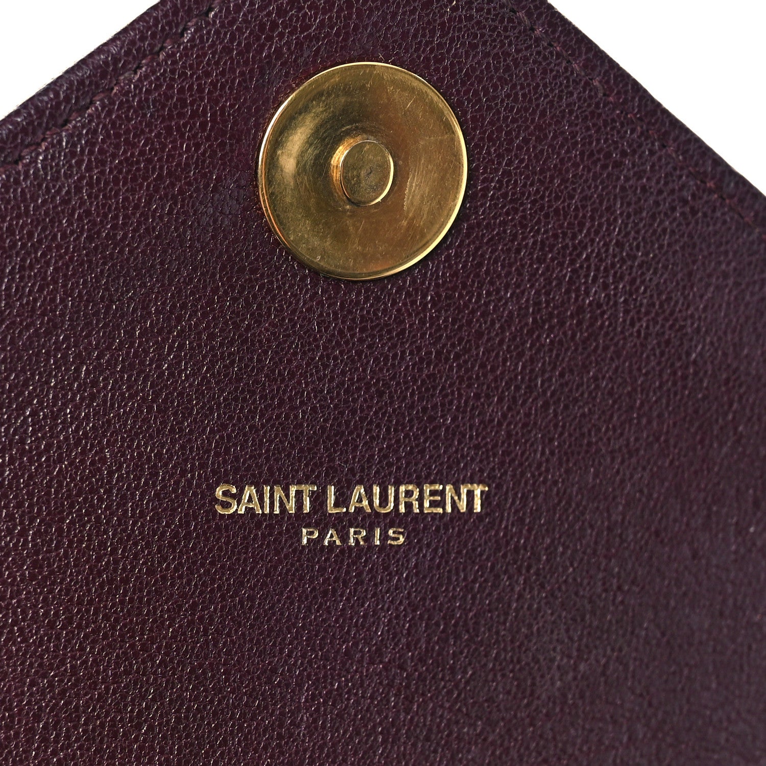 Saint Laurent Sheepskin Matelasse Chevron Monogram Medium College Bag Amaranto 7 of 12