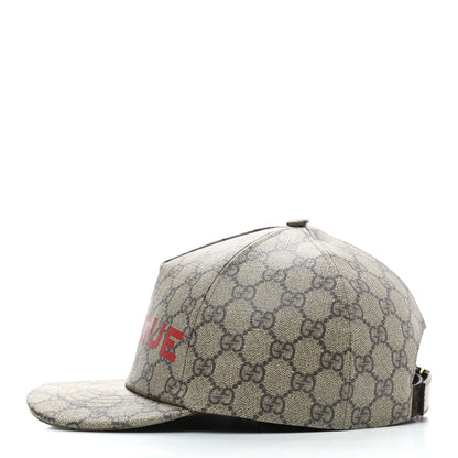 Gucci GG Supreme Monogram Boutique Print Baseball Hat M Beige 4 of 8
