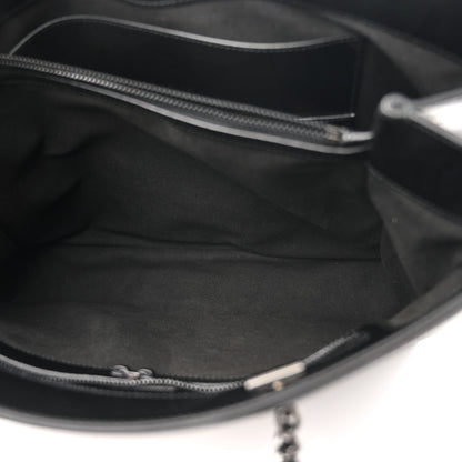 Salvatore Ferragamo Calfskin Vara Bow Chain Tote Black 6 of 11