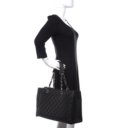 Chanel Caviar Quilted XL Grand Shopping Tote GST Black 2 of 10