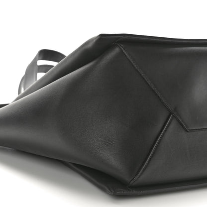 Celine Supple Natural Calfskin Vertical Tri-Fold Bag Black 10 of 11