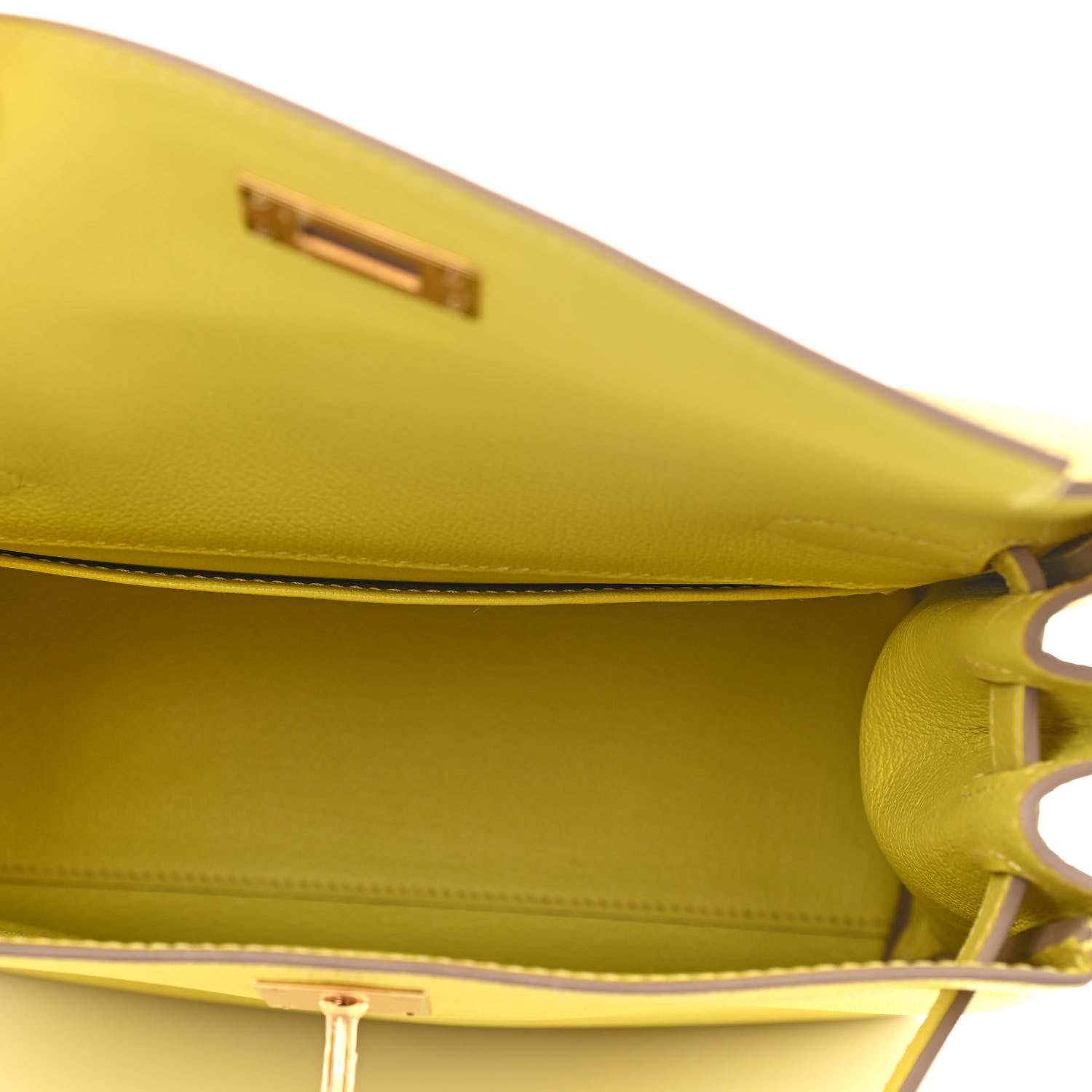 Hermes Evercolor Kelly Ado Backpack Lime 5 of 11