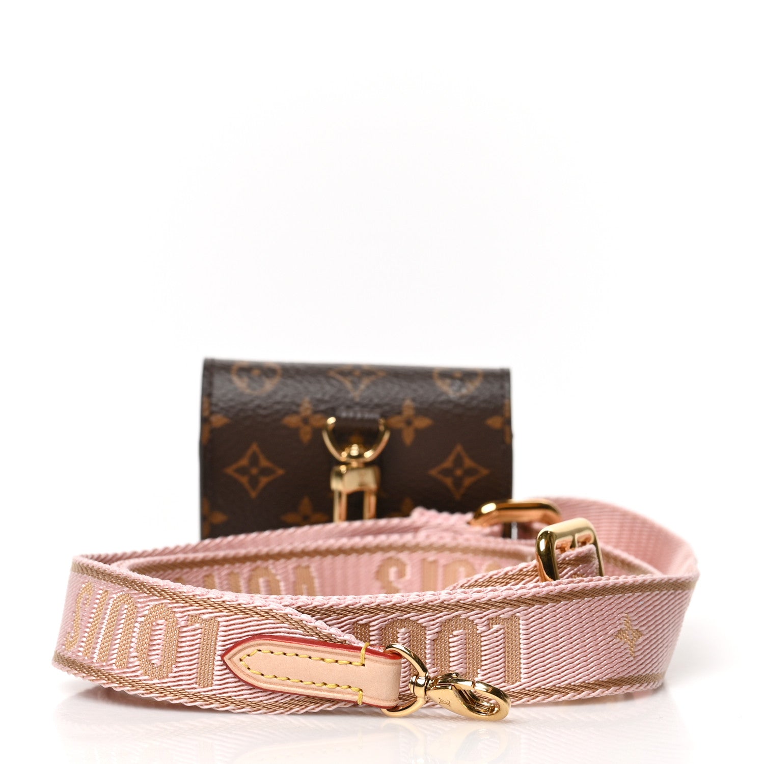 Louis Vuitton Monogram Bumper On Strap Shoulder Strap Creme Pink 2 of 7
