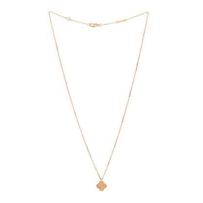 Van Cleef & Arpels 18K Rose Gold Sweet Alhambra Pendant Necklace 4 of 12