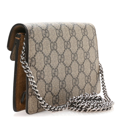 Gucci GG Supreme Monogram Super Mini Dionysus Shoulder Bag Taupe 5 of 19