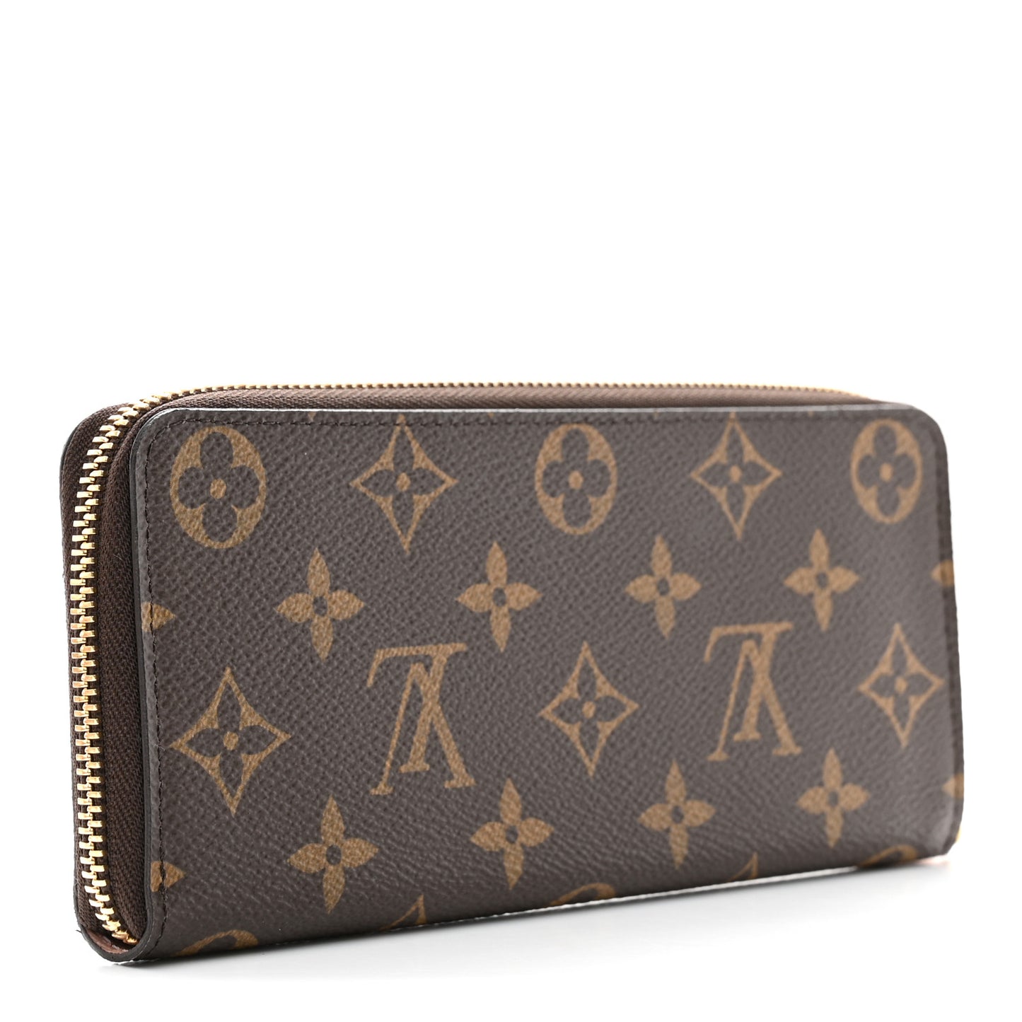 Monogram Clemence Wallet Rose Ballerine