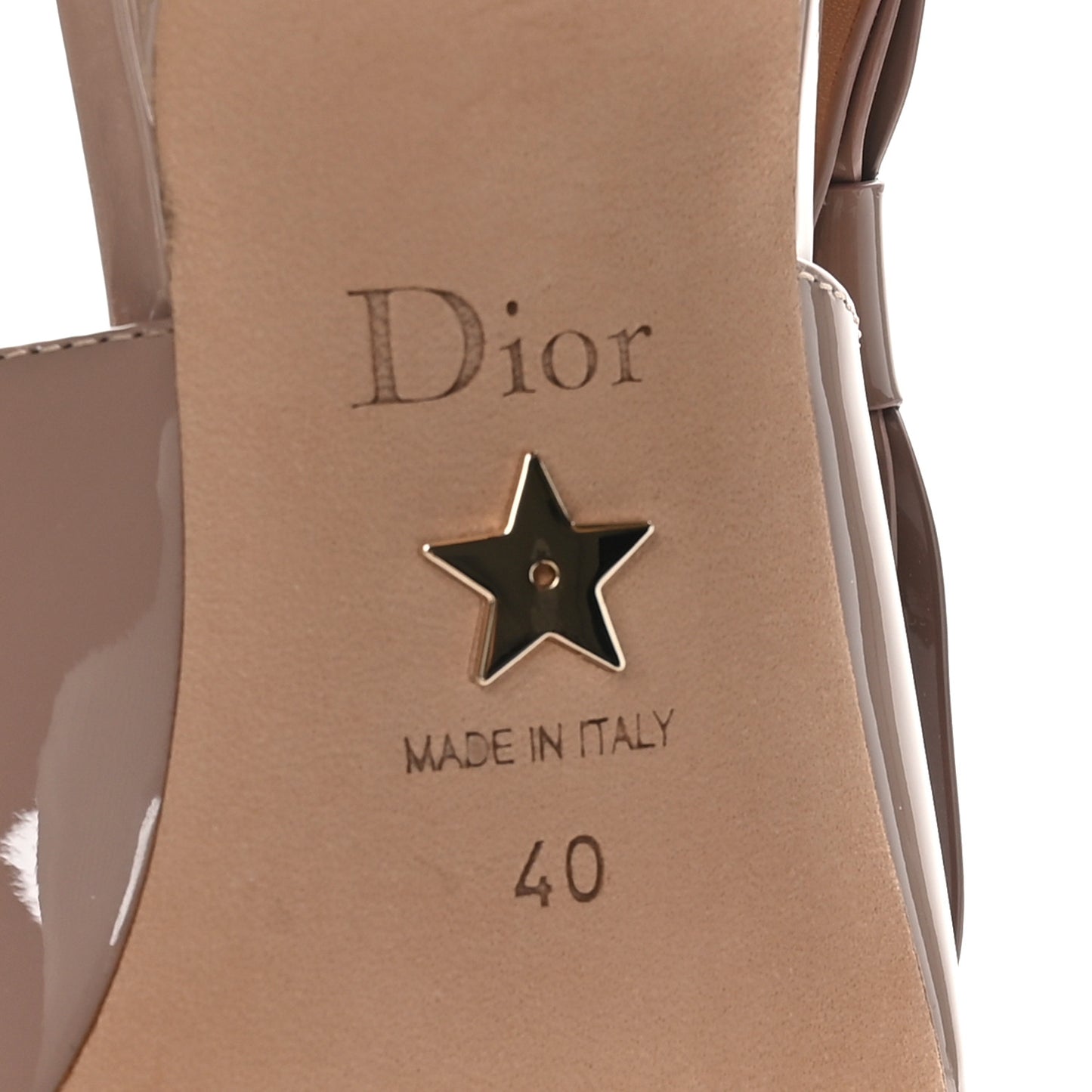 Patent Calfskin Sweet-D Slingback Pumps 40 Powder Pink