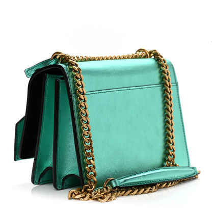 Saint Laurent Metallic Calfskin Small Monogram Sunset Chlorophille 3 of 11