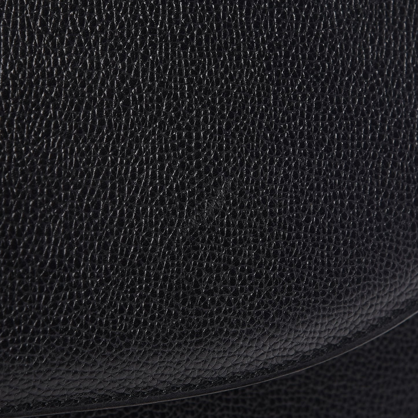 Grained Calfskin Brillant Briefcase Black