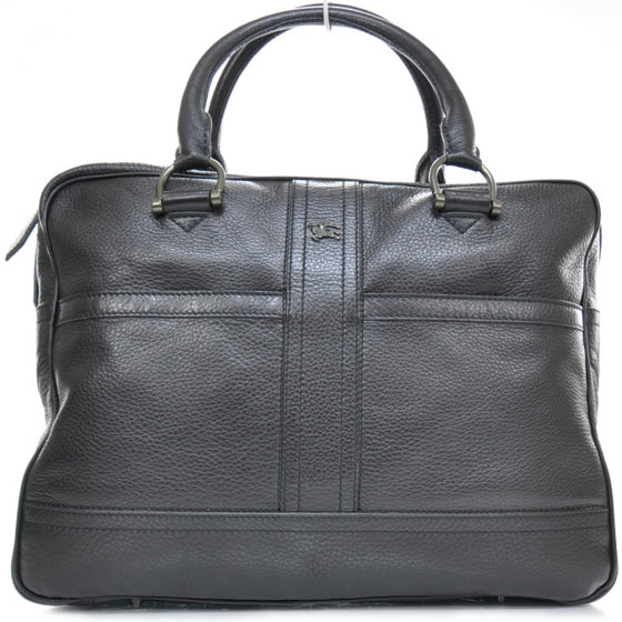 Burberry Pebbled Leather Tote Black 1 of 12