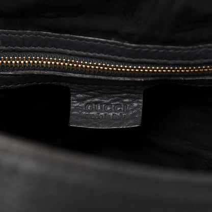 Gucci Pebbled Calfskin Medium Heritage Shoulder Bag Charcoal Grey 8 of 14