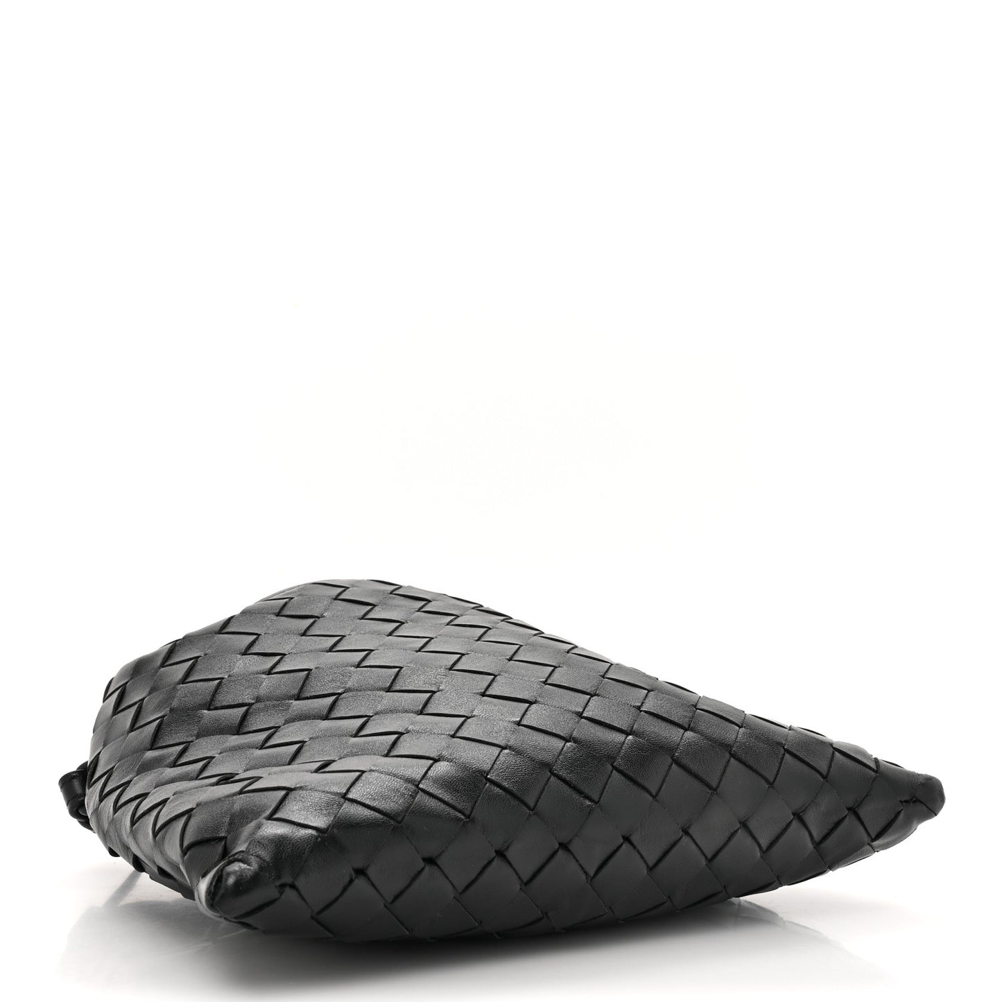Calfskin Intrecciato Mini Hop Black