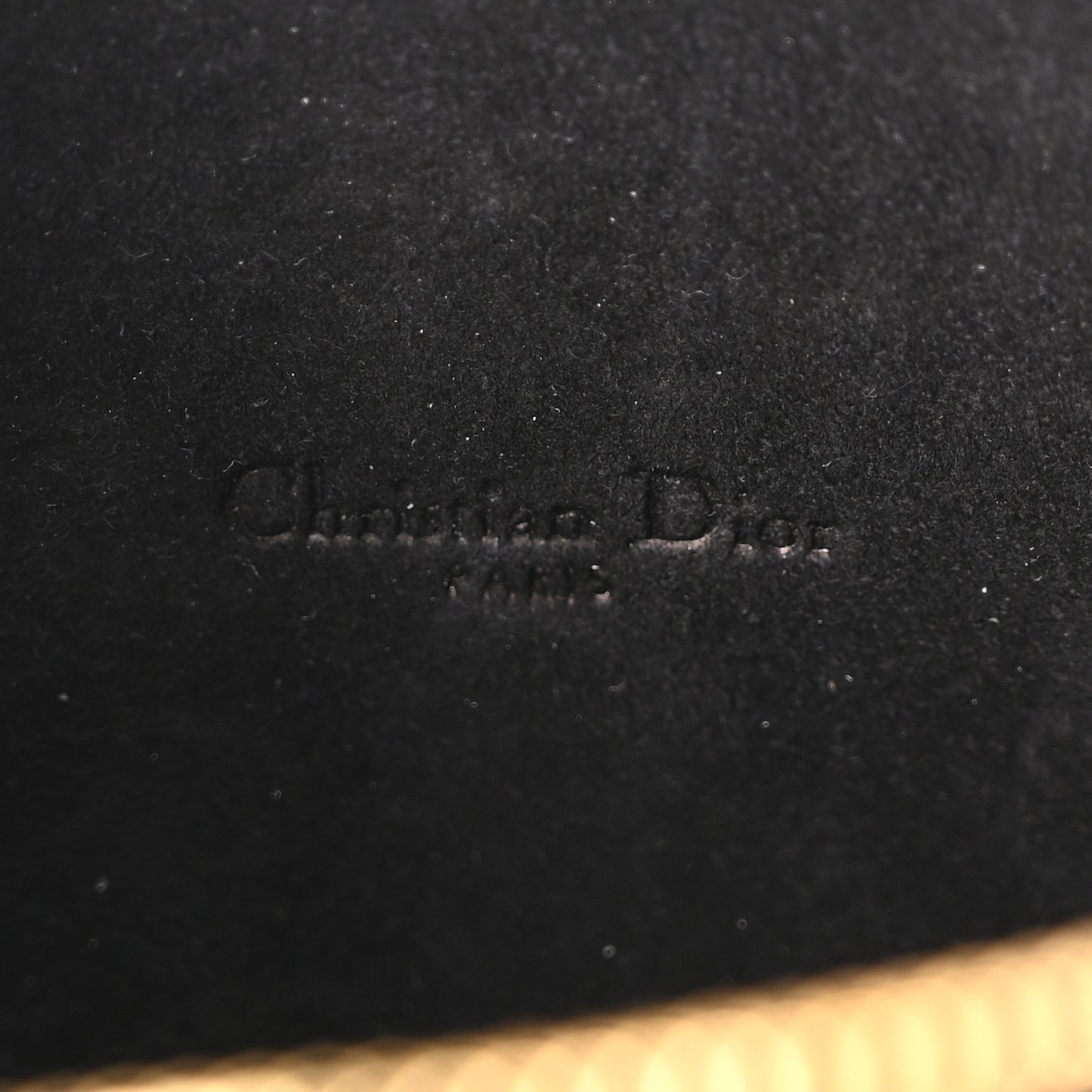 Grained Calfskin Caro Double Pouch Black