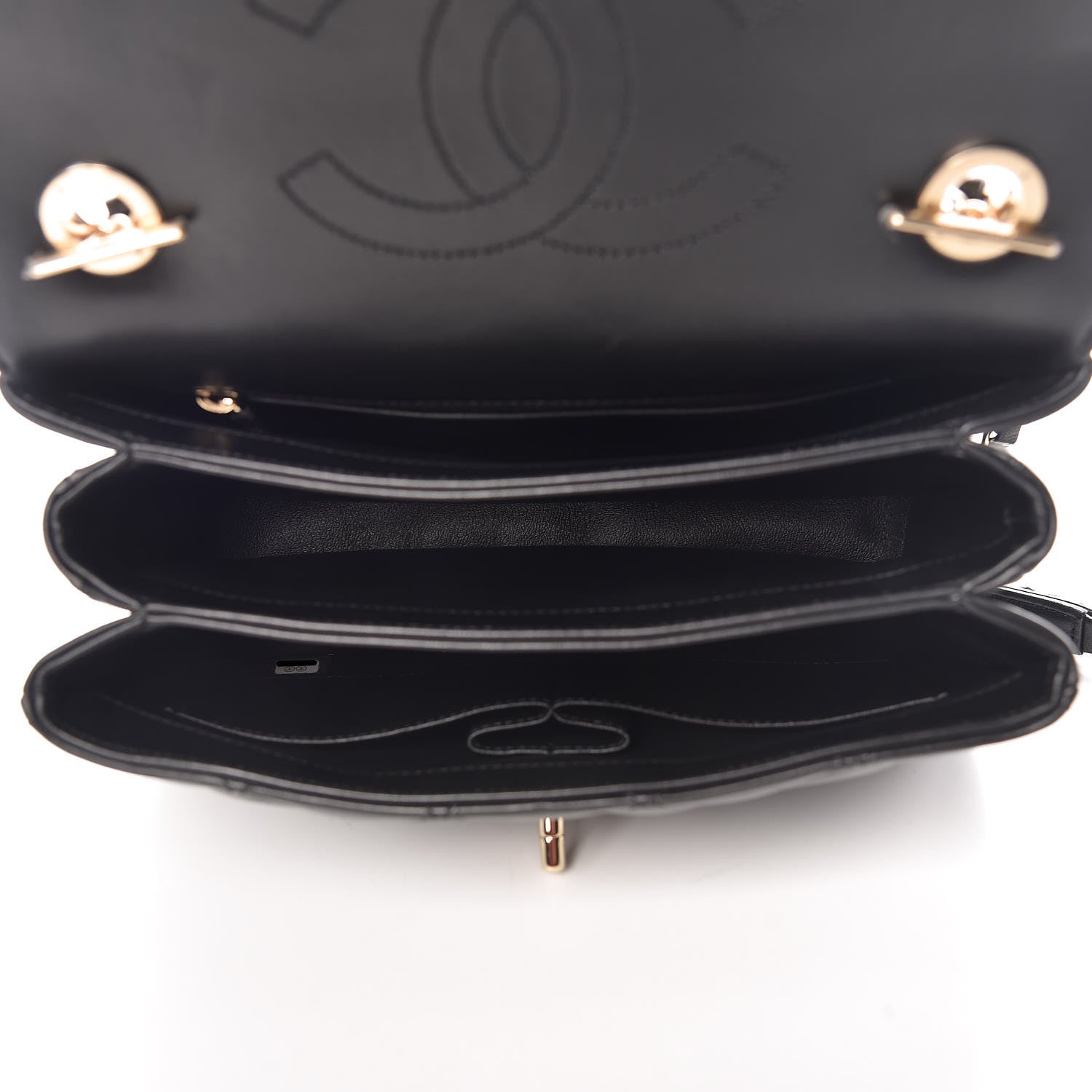 Chanel Lambskin Quilted Small Trendy CC Dual Handle Flap Bag Black 5 of 10