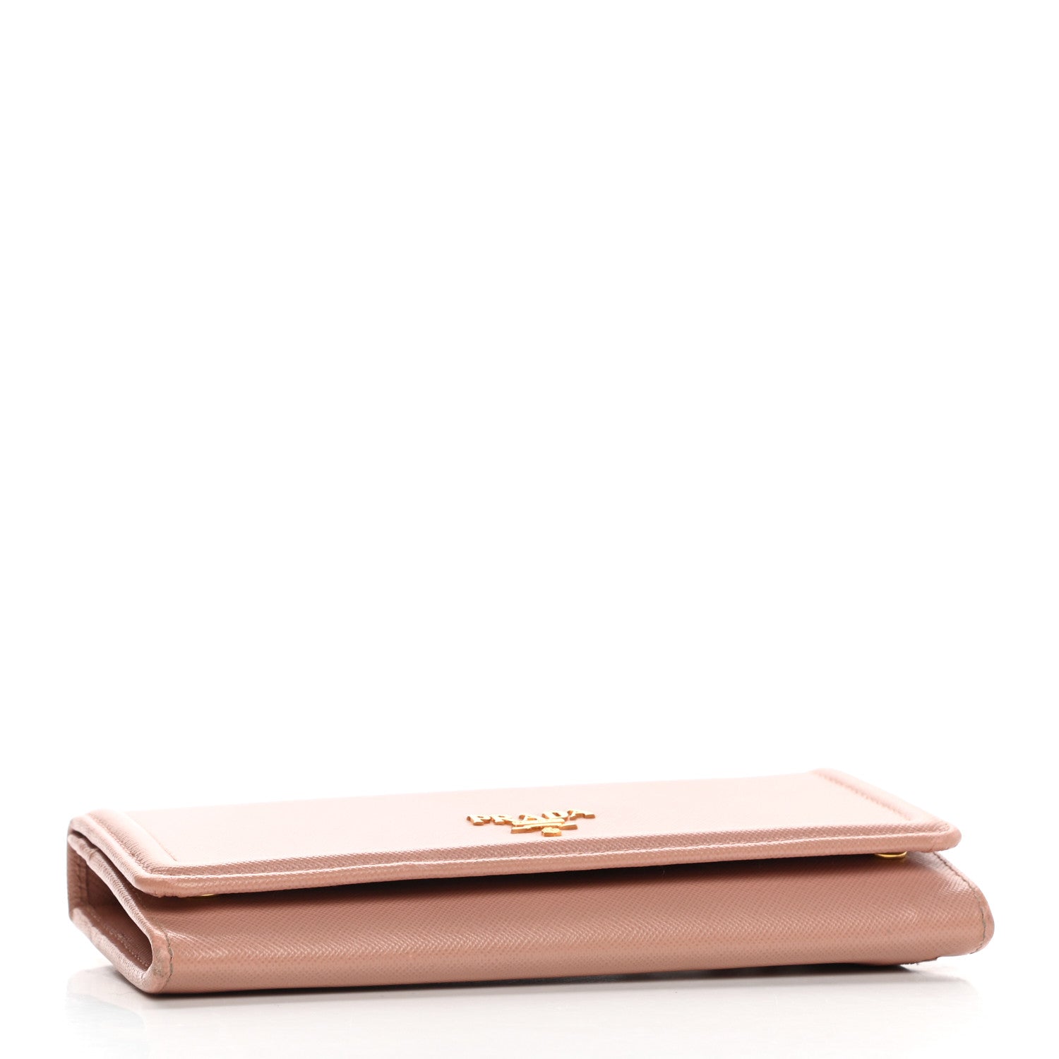 Prada Saffiano Metal Frame Continental Flap Wallet Orchidea 4 of 9