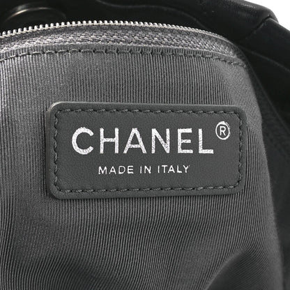Chanel Calfskin Quilted Large Coco Pleats Tote Black 5 of 10