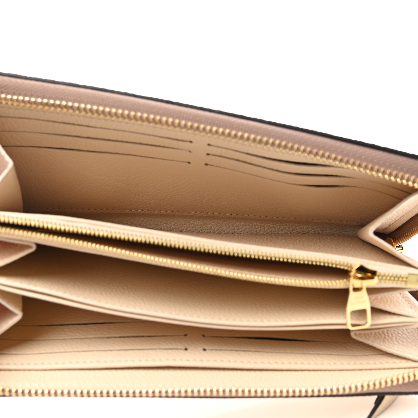 Empreinte Monogram Giant Zippy Wallet Creme Bois De Rose