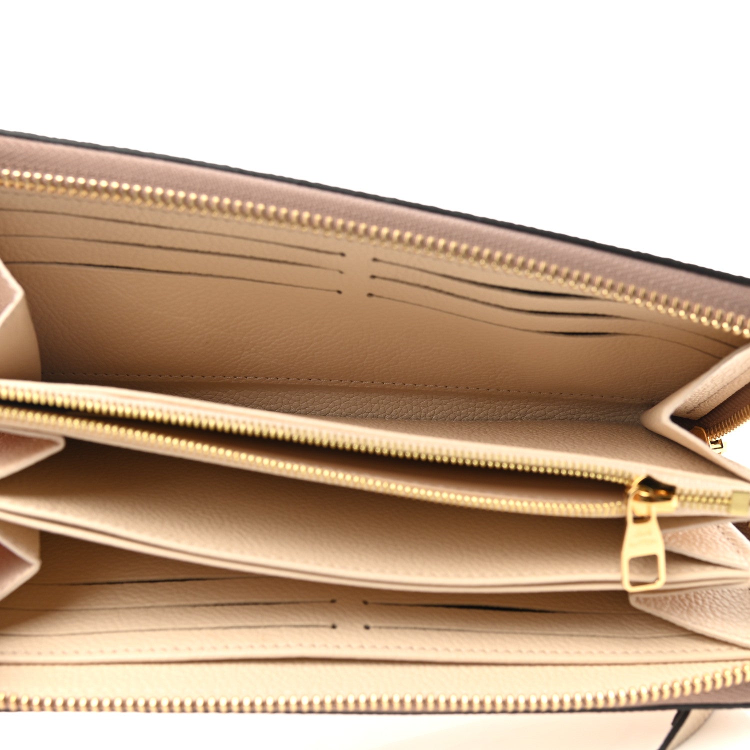 Louis Vuitton Empreinte Monogram Giant Zippy Wallet Creme Bois De Rose 5 of 8