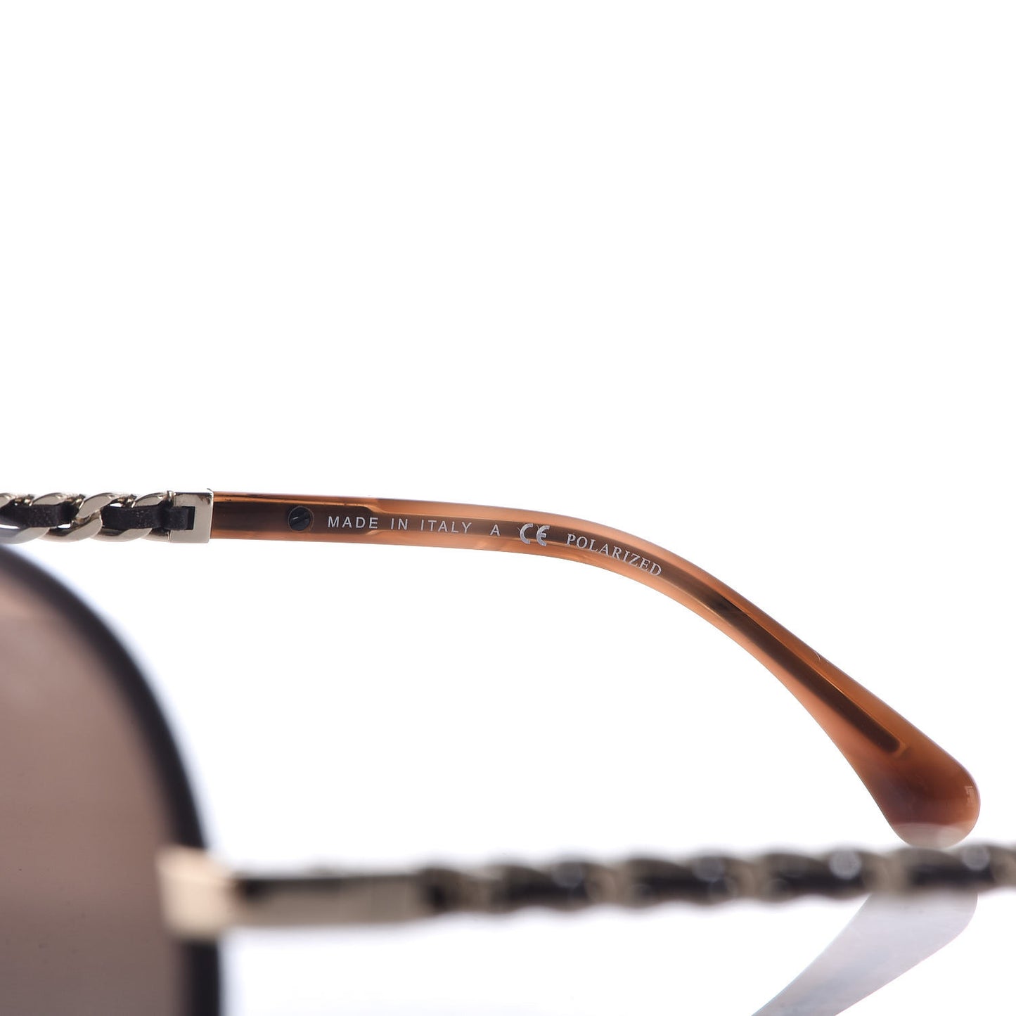 Metal Polarized Pilot Winter Sunglasses 4219-Q Brown