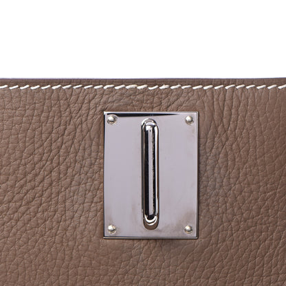 Hermes Taurillon Clemence Jypsiere 34 Etoupe 17 of 28