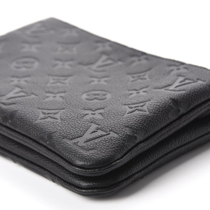 Louis Vuitton Empreinte Double Zip Pochette Black 7 of 11