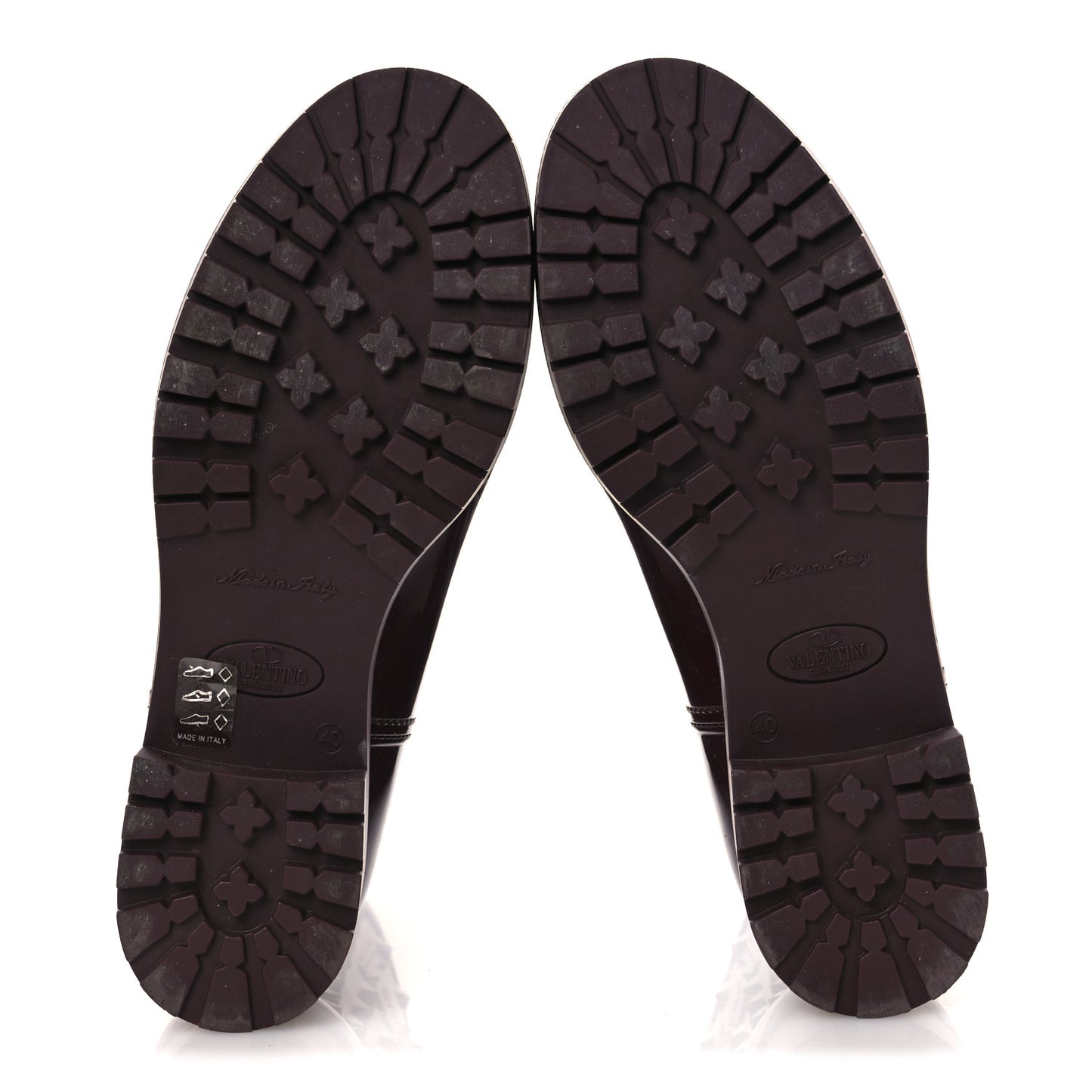 Rubber Rockstud Short Rainboots 40 Rubin