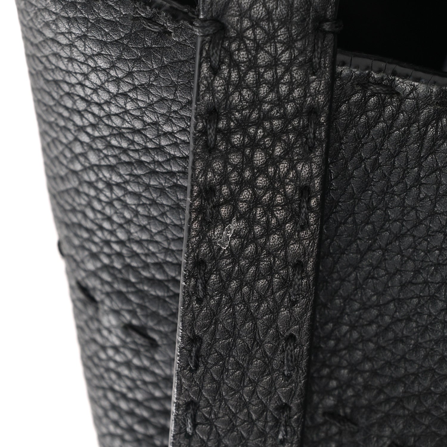 Fendi Cuoio Romano Selleria Large Anna Bucket Bag Black 10 of 14