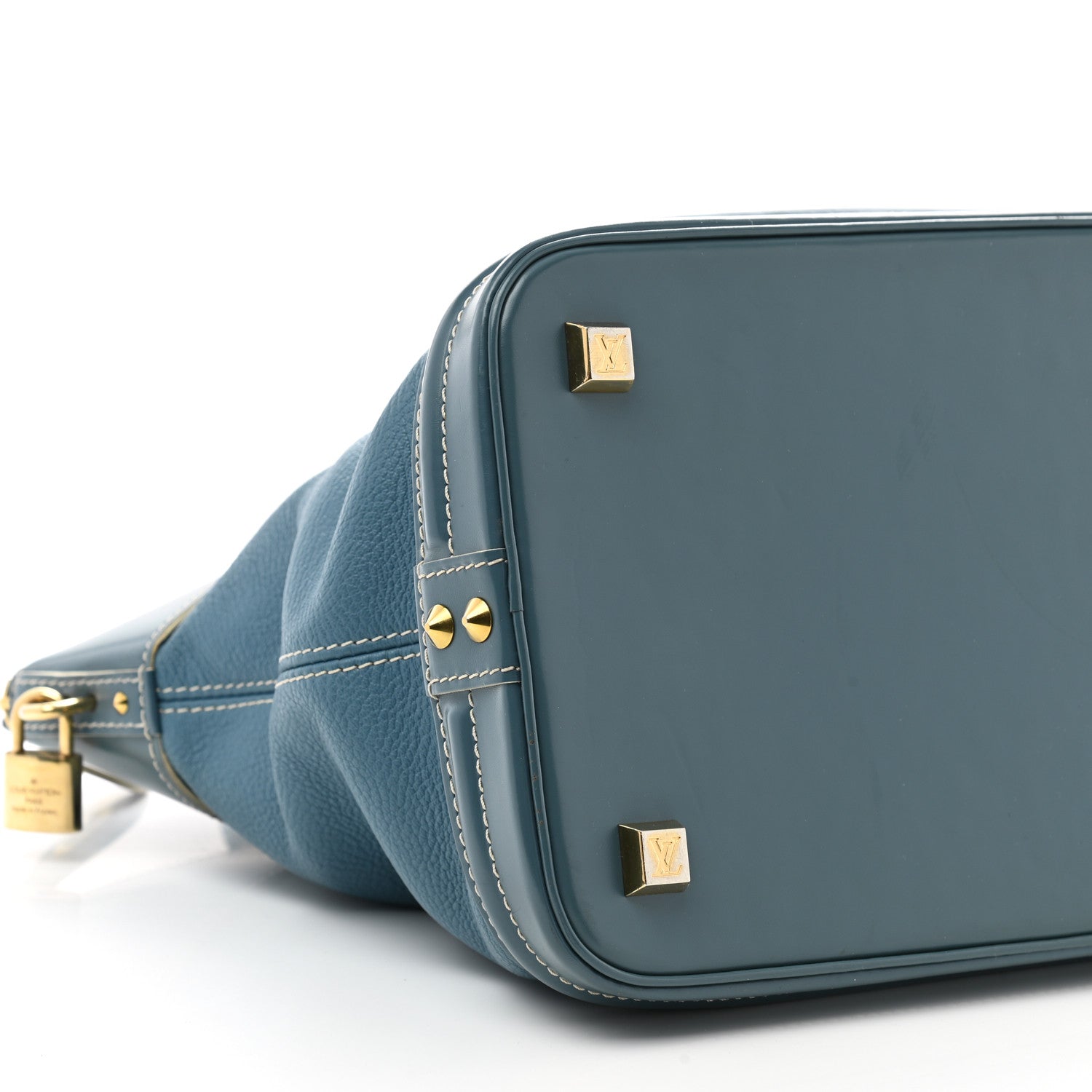 Louis Vuitton Suhali Lockit MM Blue 13 of 14