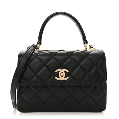 Chanel Lambskin Quilted Small Trendy CC Dual Handle Flap Bag Black 1 of 10
