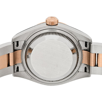 Rolex Stainless Steel 18K Everose Gold 28mm Oyster Perpetual Datejust Watch Silver Roman 279161 4 of 6