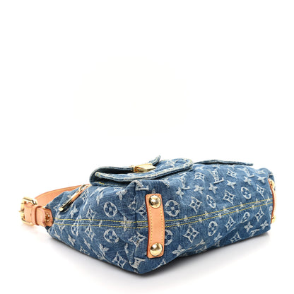 Louis Vuitton Monogram Denim Baggy PM Blue 4 of 12