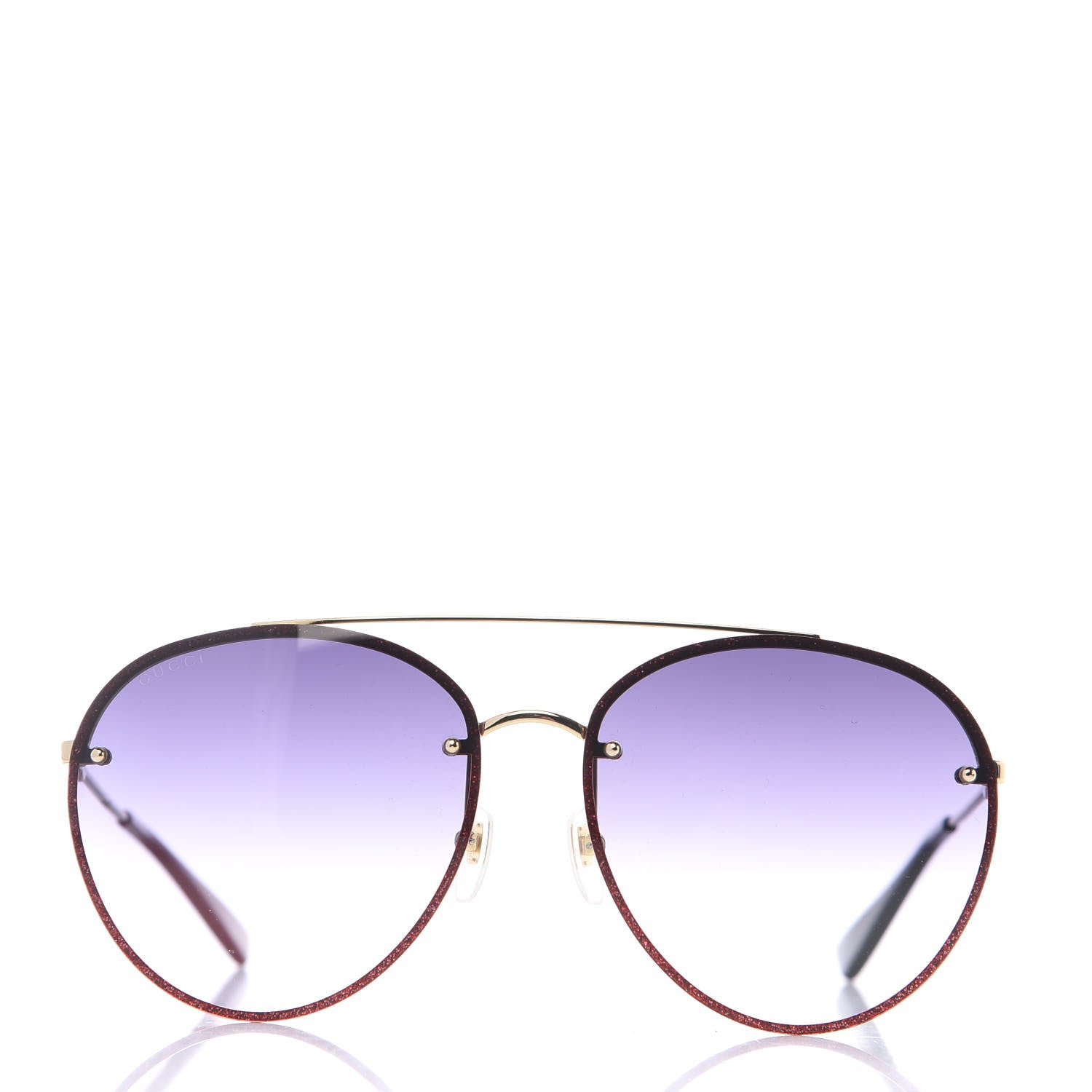 Gucci Glitter Aviator Sunglasses GG0351S Red 3 of 8