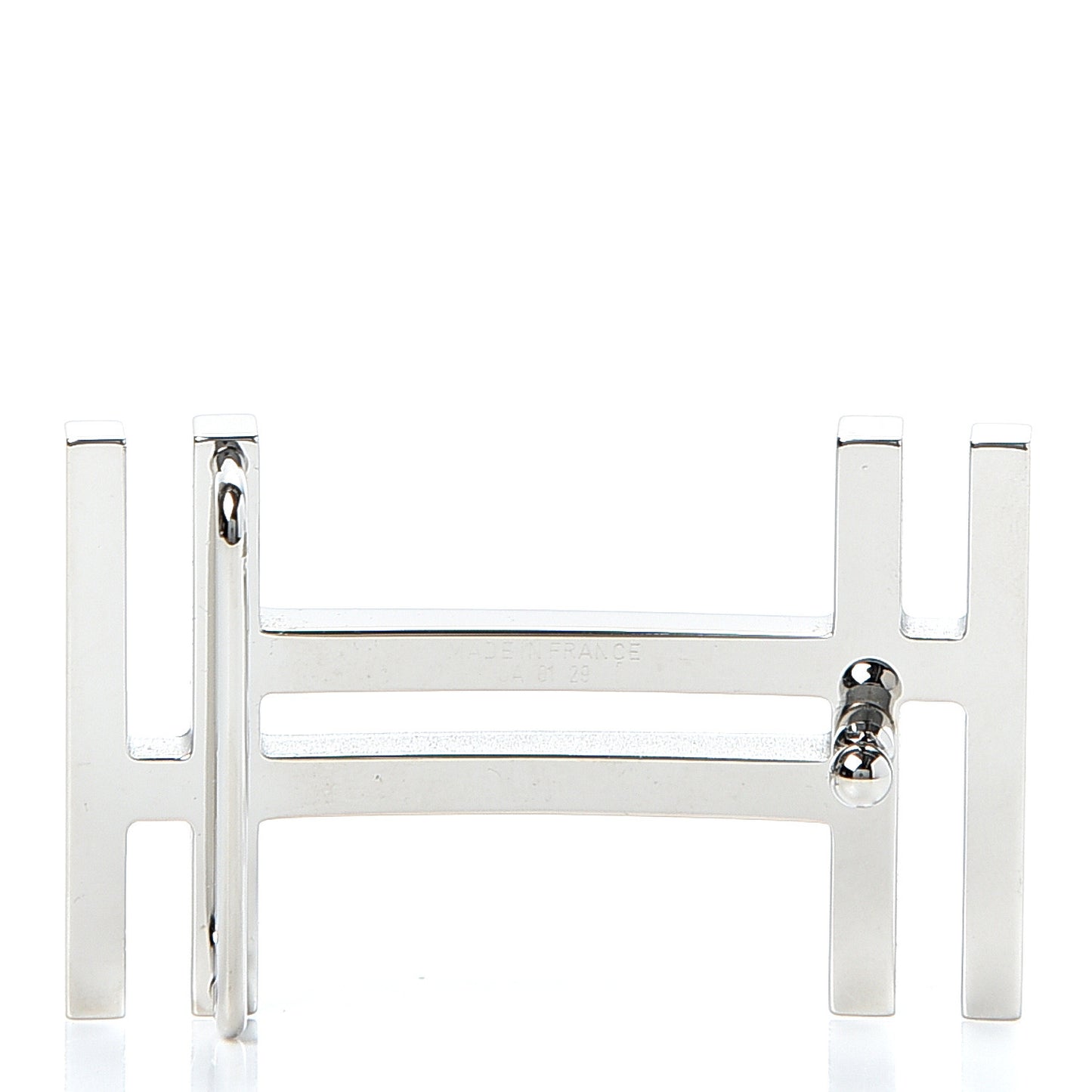Palladium Au Carre 32mm Double H Belt Buckle