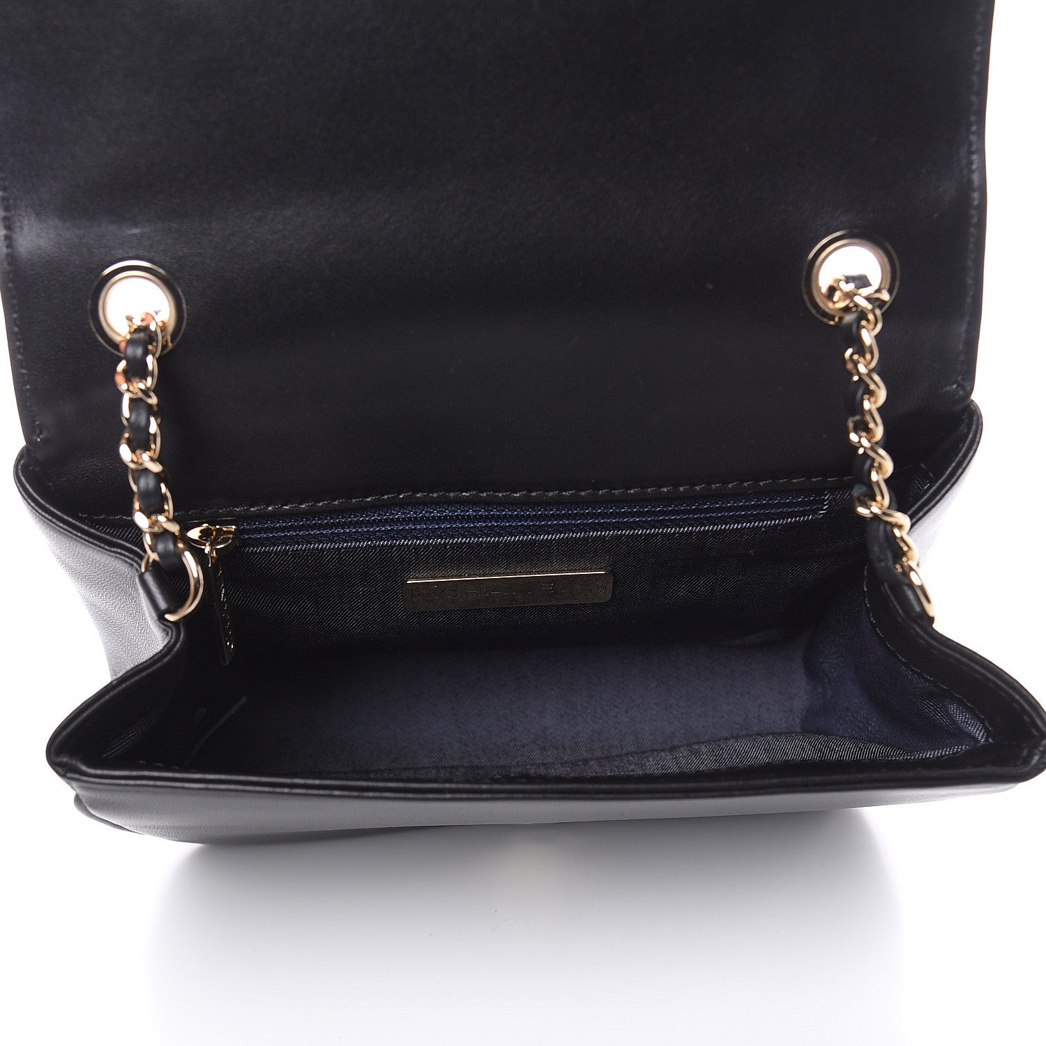 Chanel Lambskin CC Mania Flap Bag Black 5 of 11