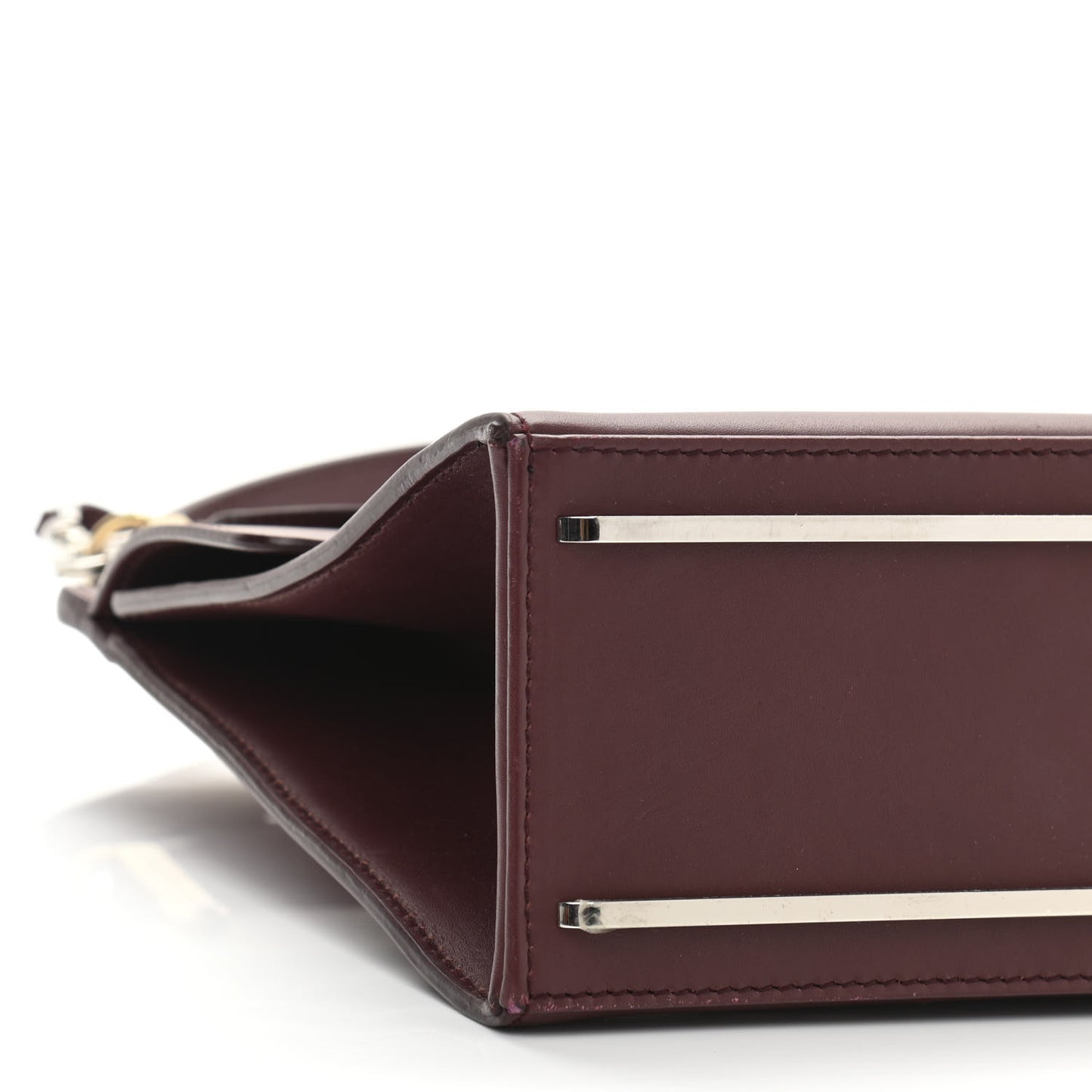 Calfskin Le Dix Cartable S Bag Aubergine