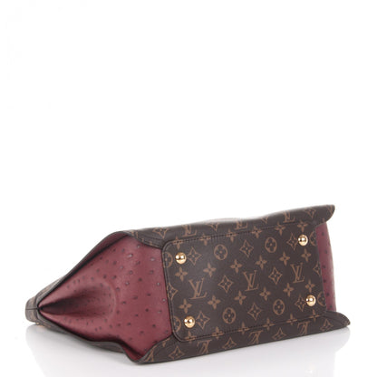 Louis Vuitton Monogram Python Ostrich Gaia Bordeaux 4 of 8
