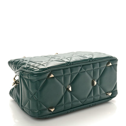 Christian Dior Calfskin Cannage Small The Lady 95.22 Dark Green 4 of 9