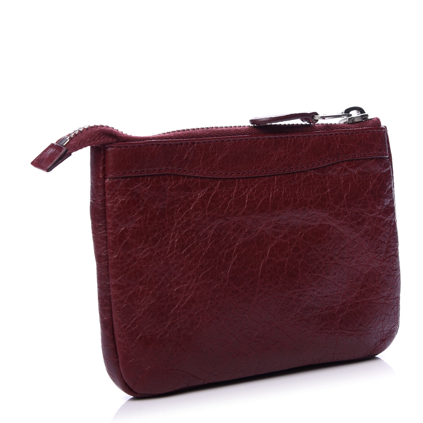 Agneau Giant 12 Silver Hardware M Porte-Monnaie Coin Purse Rouge Cerise