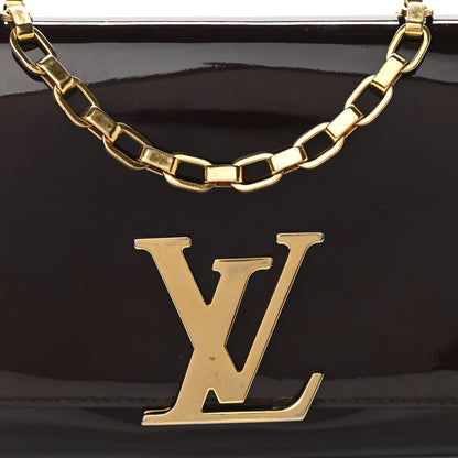 Louis Vuitton Patent Chain Louise GM Amarante 7 of 10