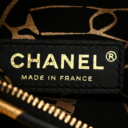 Chanel Metallic Lambskin CC Kheops Pyramid Bag Gold Black 7 of 11