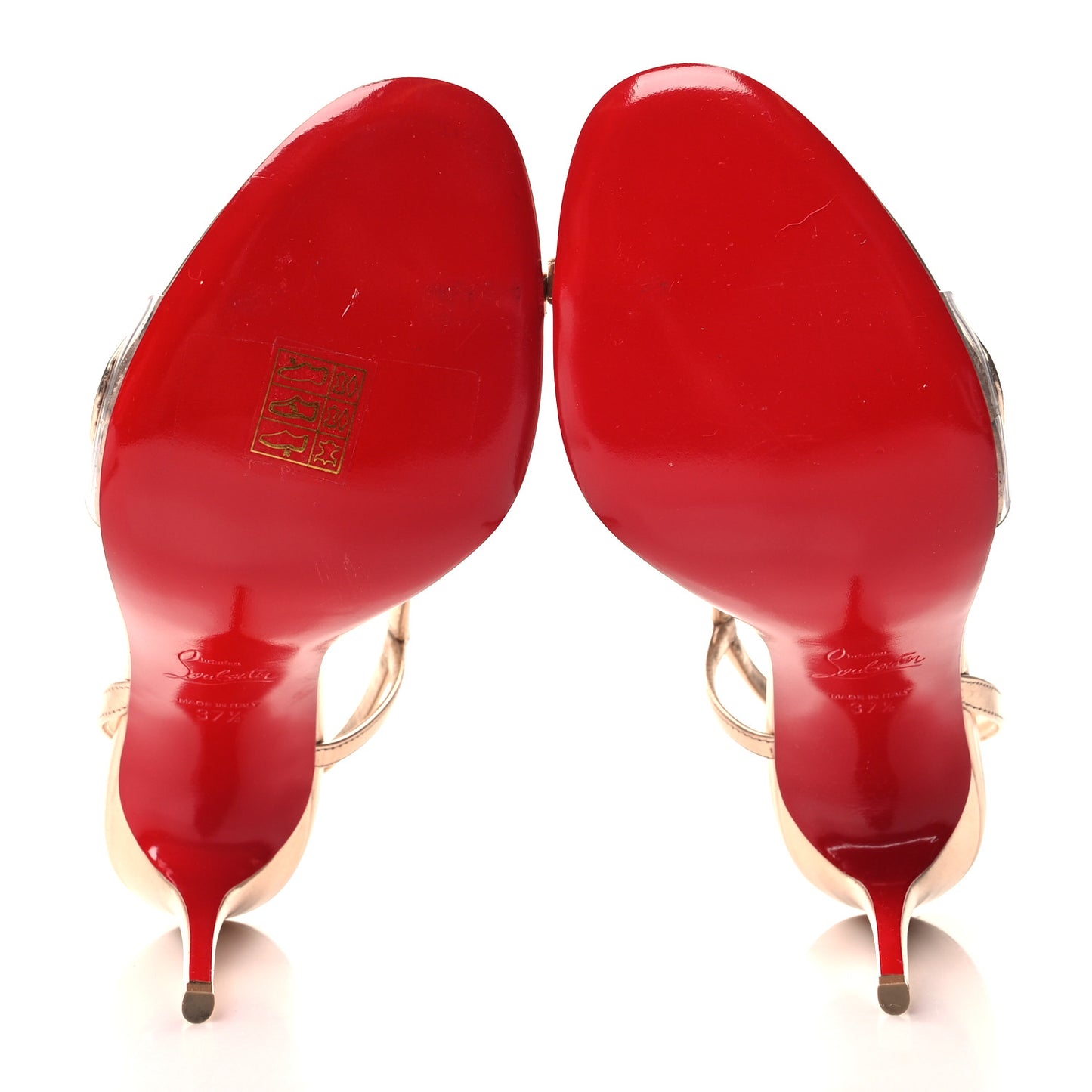 Kid Laminato Satin PVC Rosalie 100 Sandals 37.5 Leche