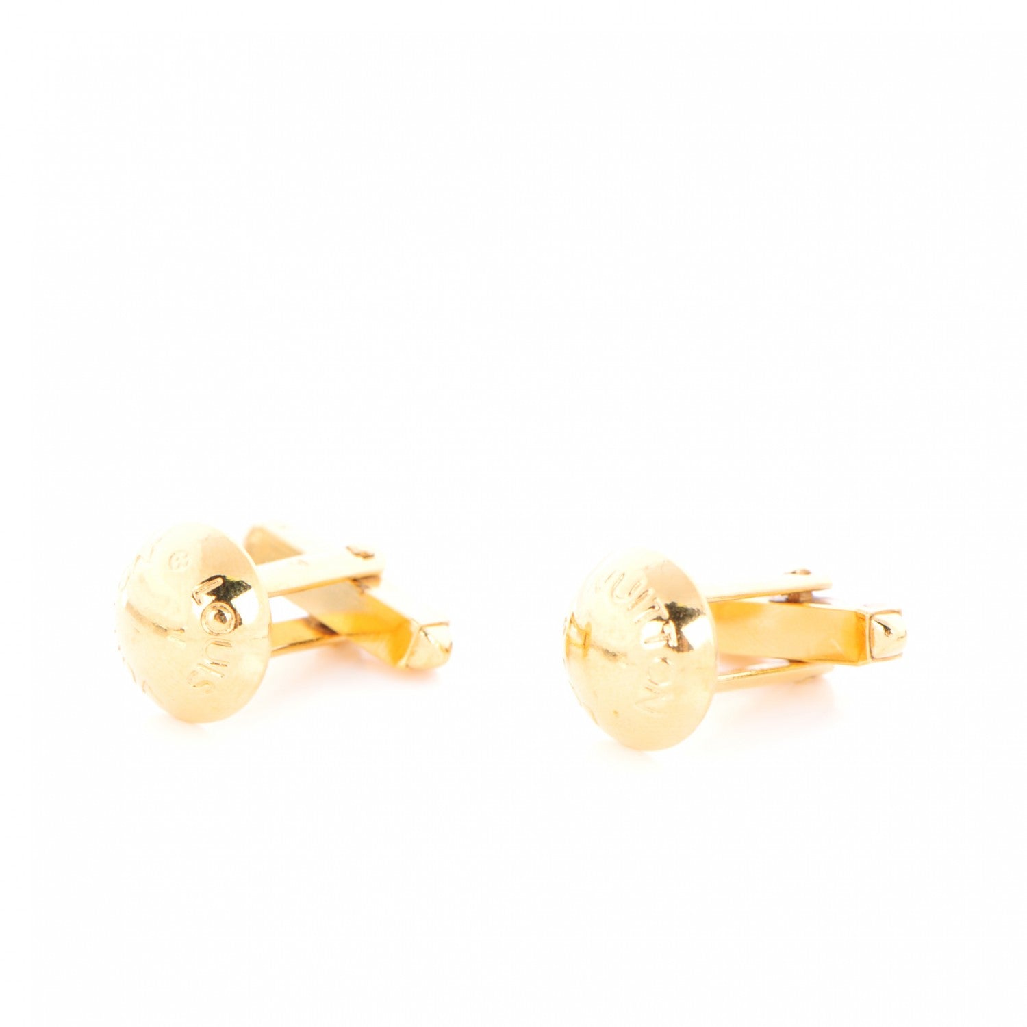 Louis Vuitton Clou Rivet Cufflinks Gold 4 of 4