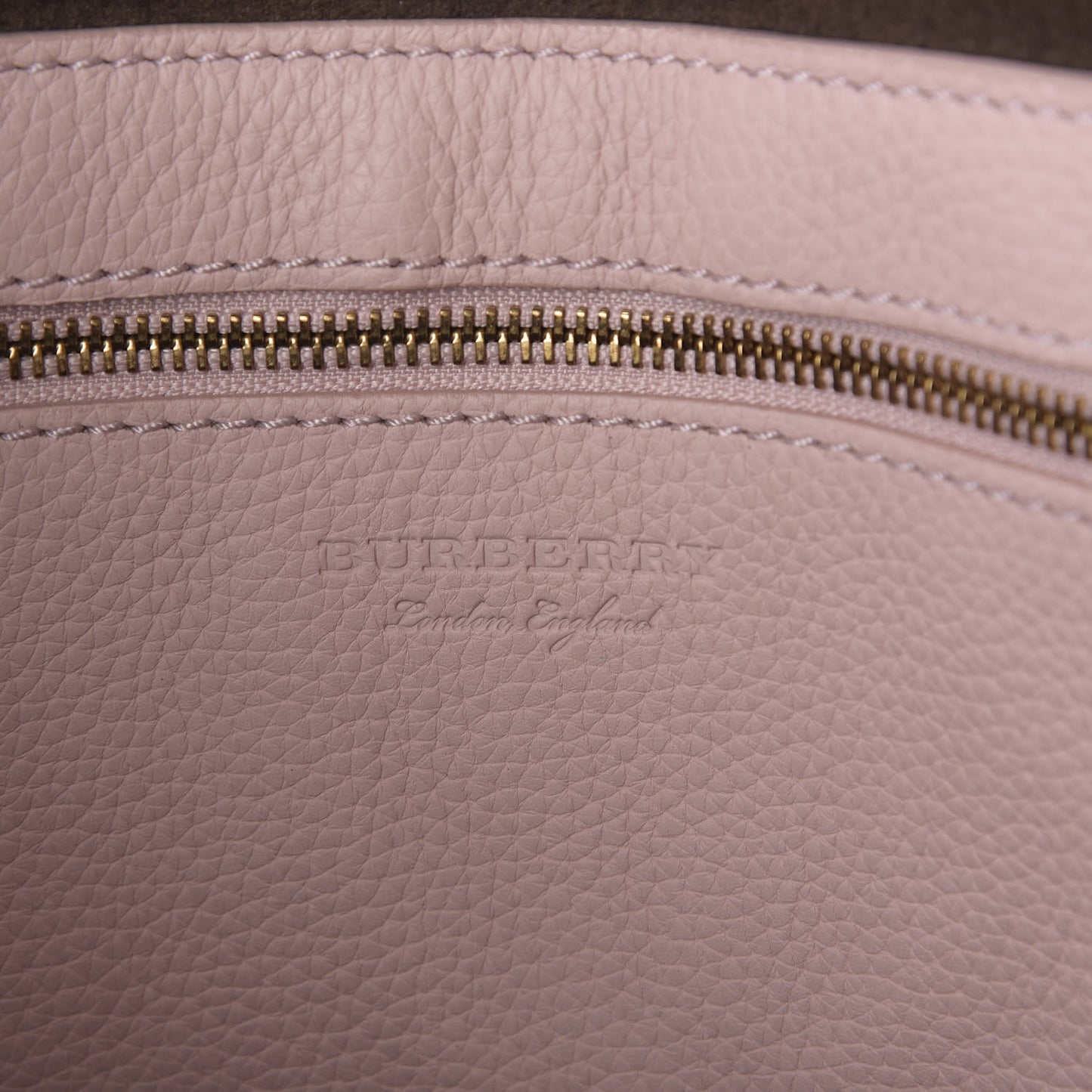 Grainy Calfskin Remington Tote Pale Ash Rose