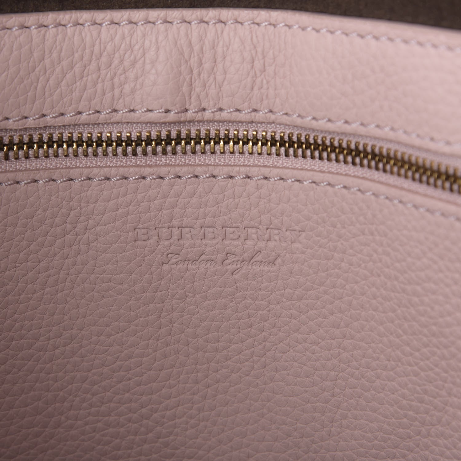 Burberry Grainy Calfskin Remington Tote Pale Ash Rose 4 of 10