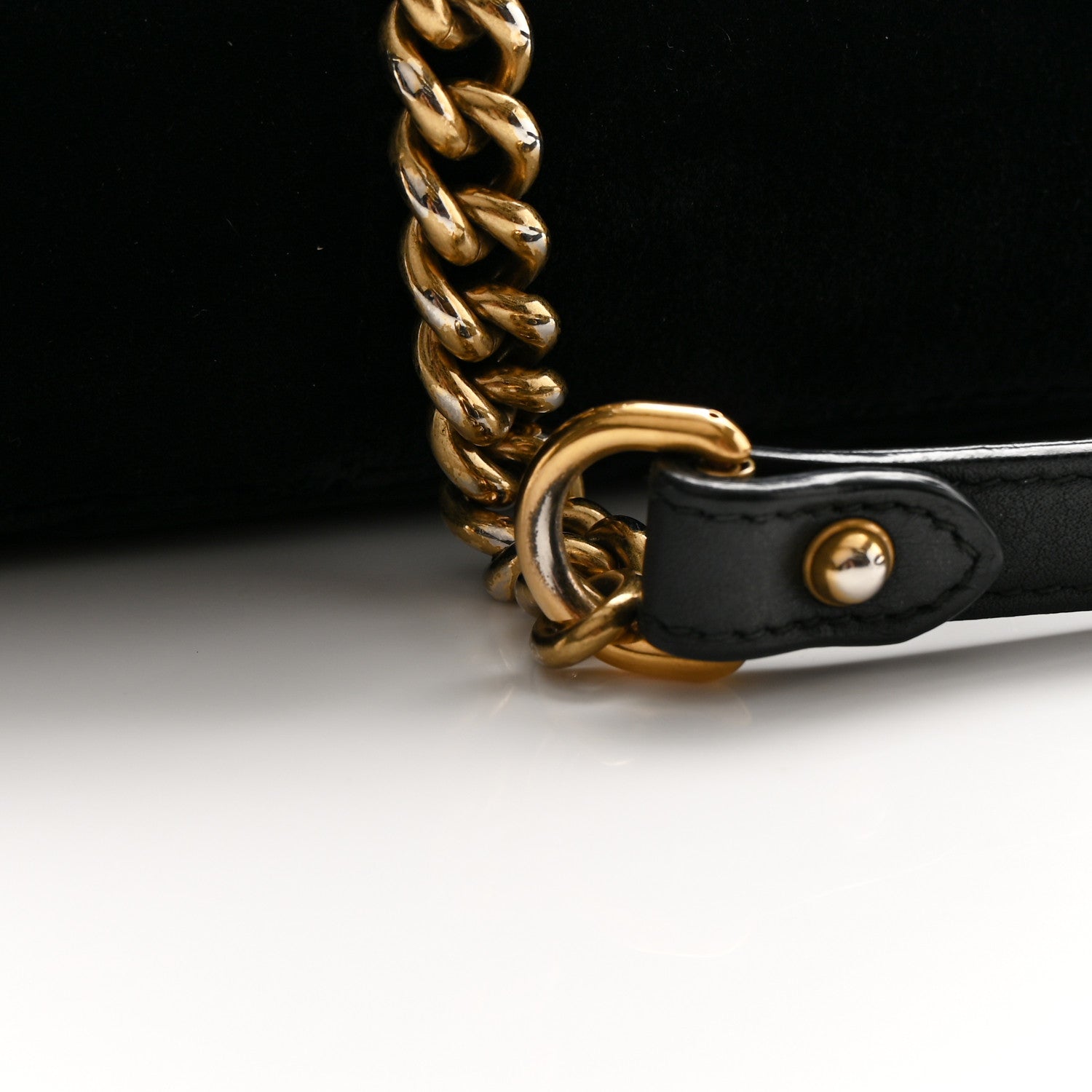 Gucci Velvet Matelasse Mini GG Marmont Shoulder Bag Black 23 of 25