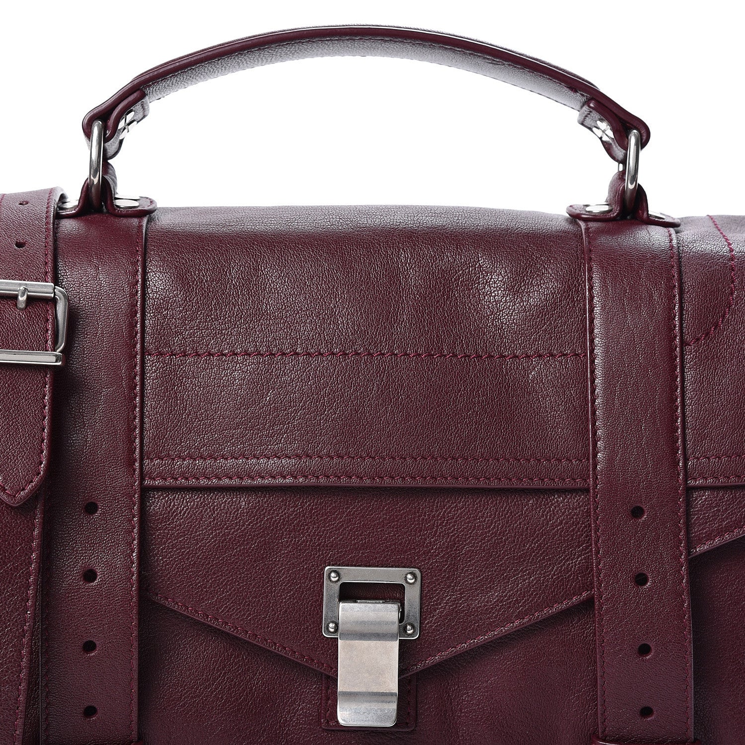 Proenza Schouler Lambskin Medium PS1 Satchel Oxblood 8 of 10
