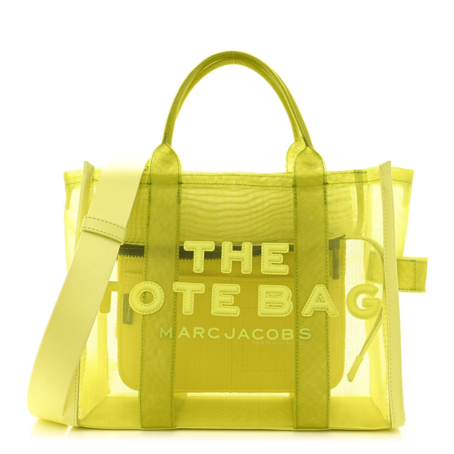 Mesh Medium The Tote Bag Fluo Yellow